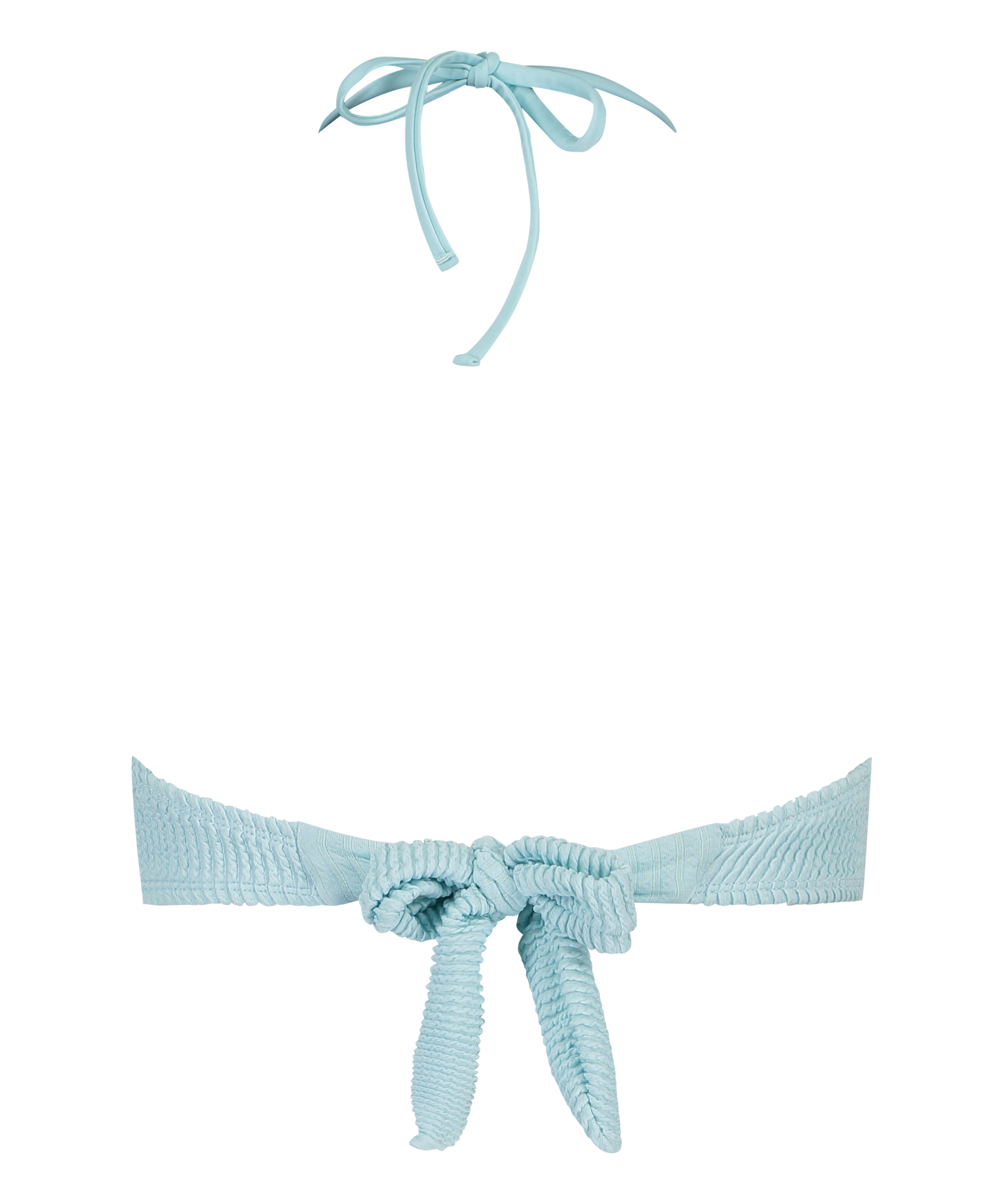 Bandeau bikinitop Crinkle, Blå, main