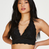 Rosalyn bralette med halterneck, Sort