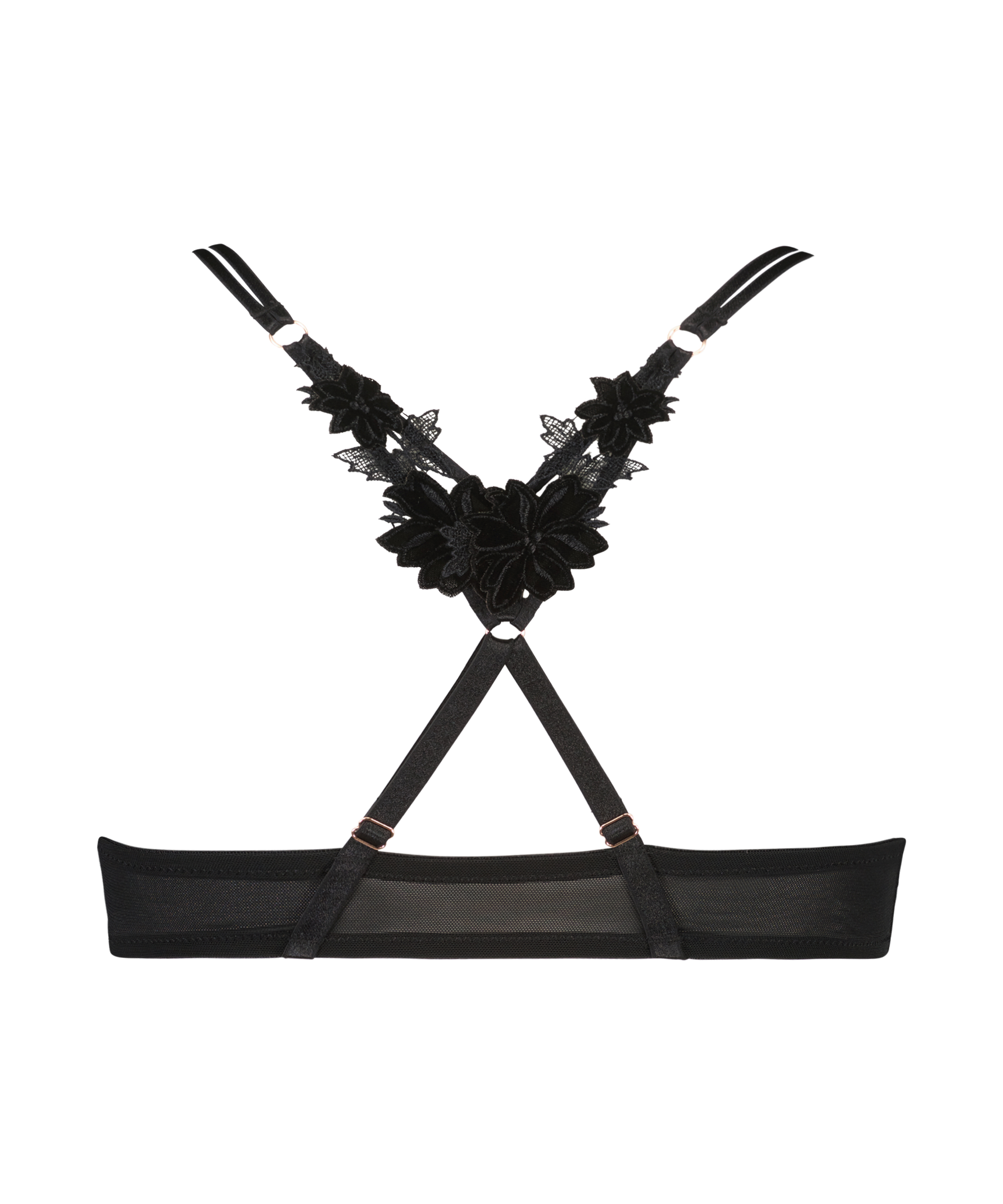 Ikke-formstøbt push-up bøjle-bh Kelsey Lucy Hale, Sort, main