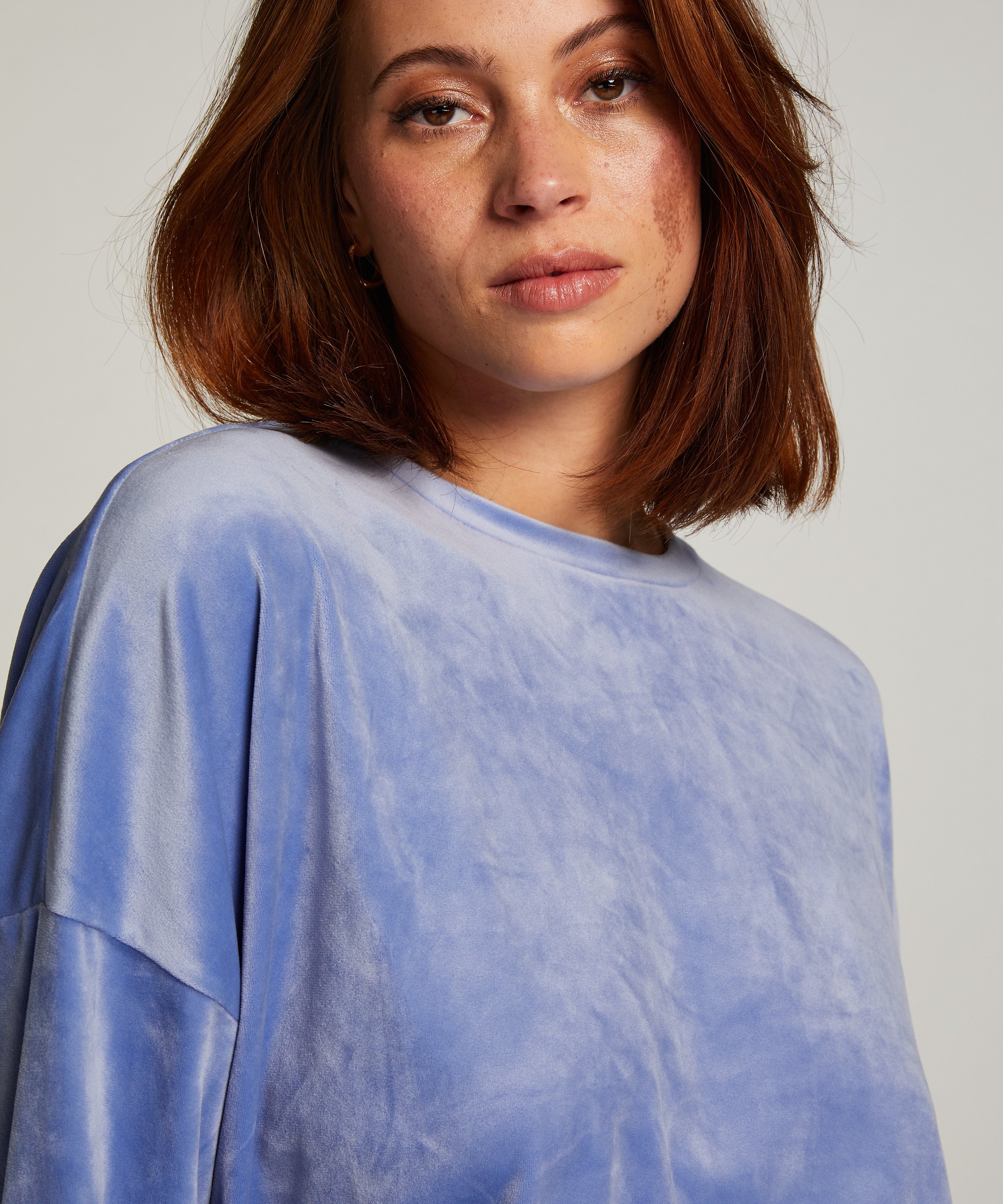 Velourtop, Blå, main