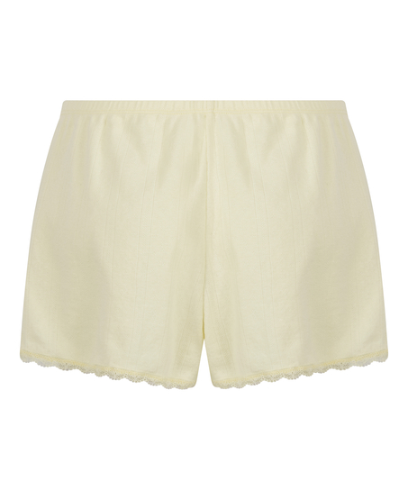 Pointelle shorts, Gul