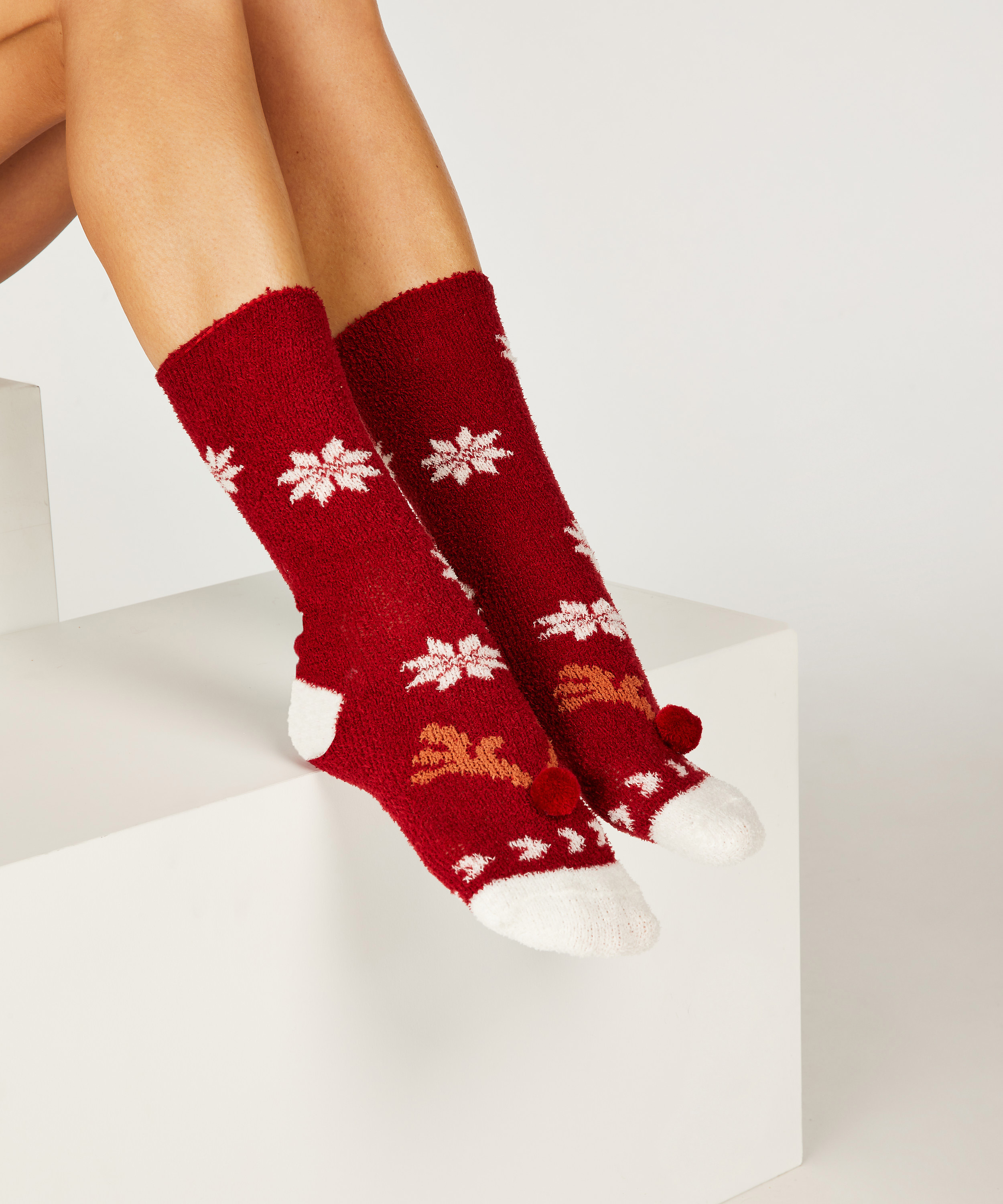 Christmas Cosy sokker, rød, main