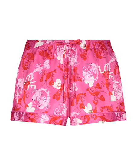 Pyjamasshorts Satin, Lyser&oslash;d