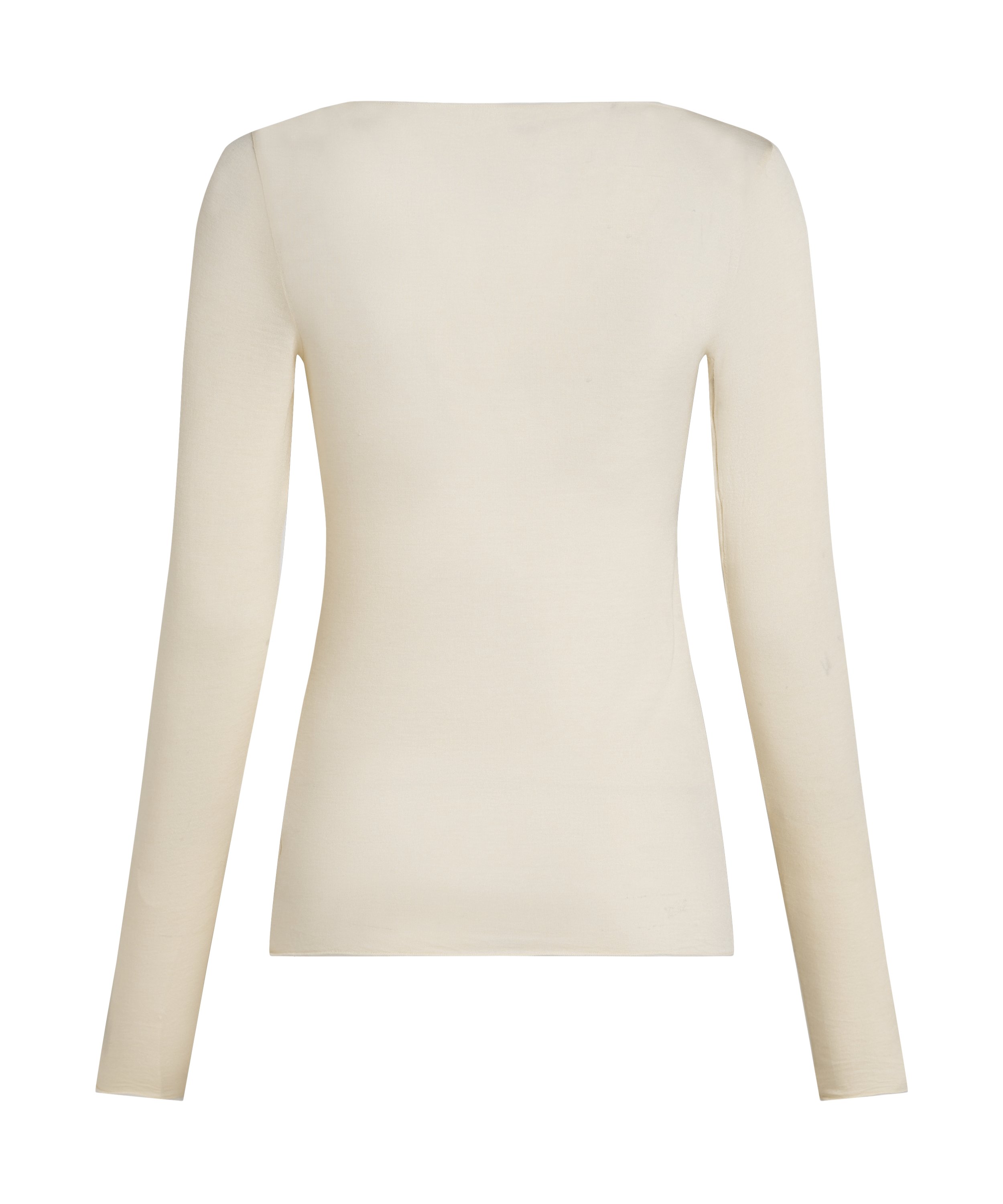 super soft b&aring;dhals bluse med cashmere, Hvid, main