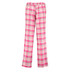 Pyjama pants Teddy check, pink