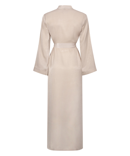 Satin kimono, Beige