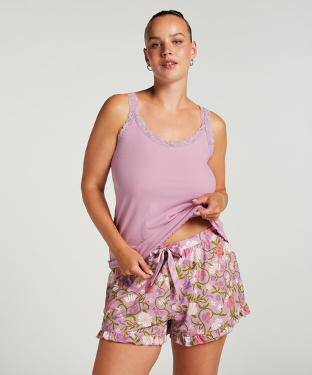 Jersey pyjamasshorts, Lilla