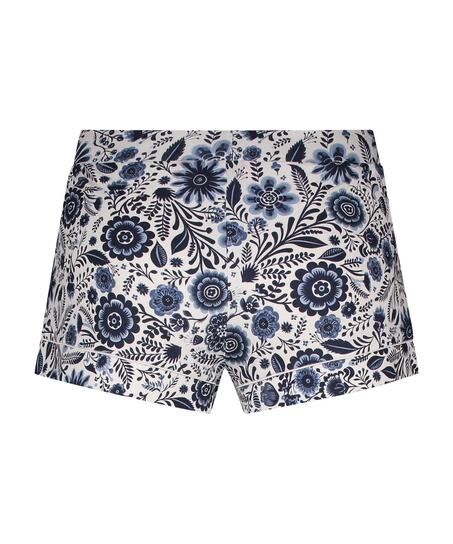 Jersey pyjamasshorts, Hvid