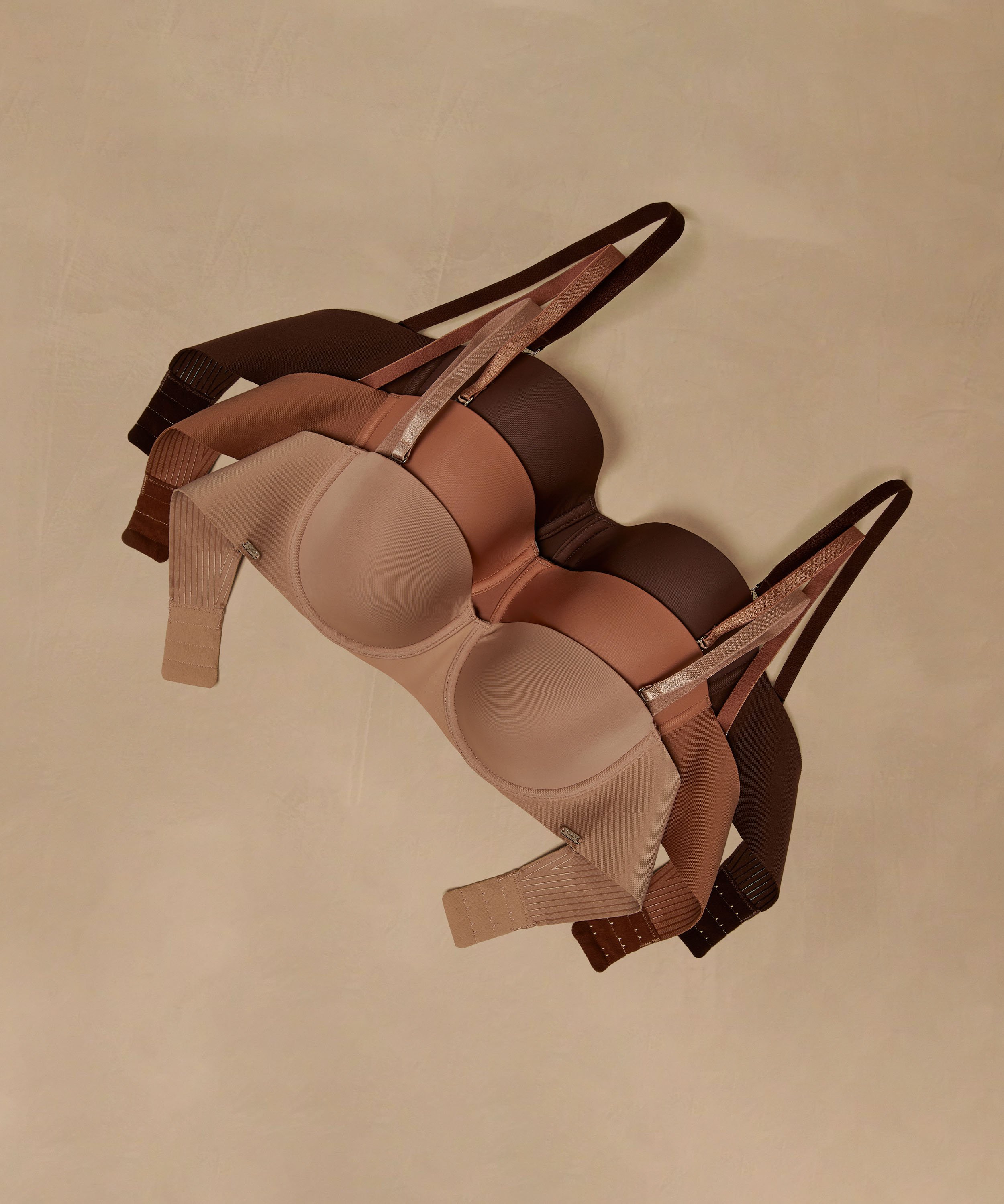 Formstøbt stropløs bøjle-bh Jane, Beige, main