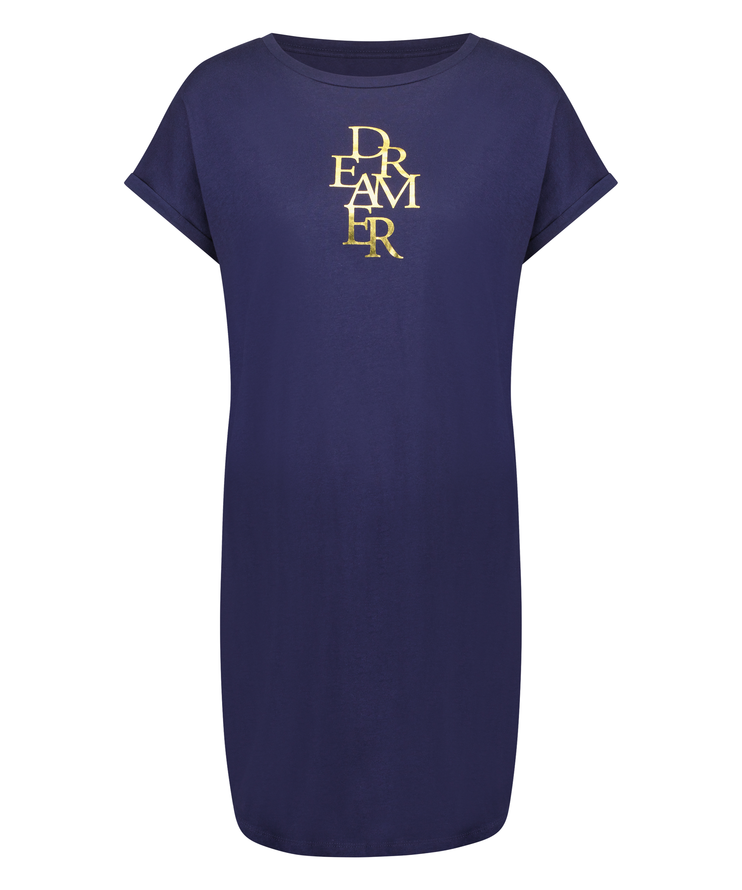 Natskjorte rund hals, Blå, main