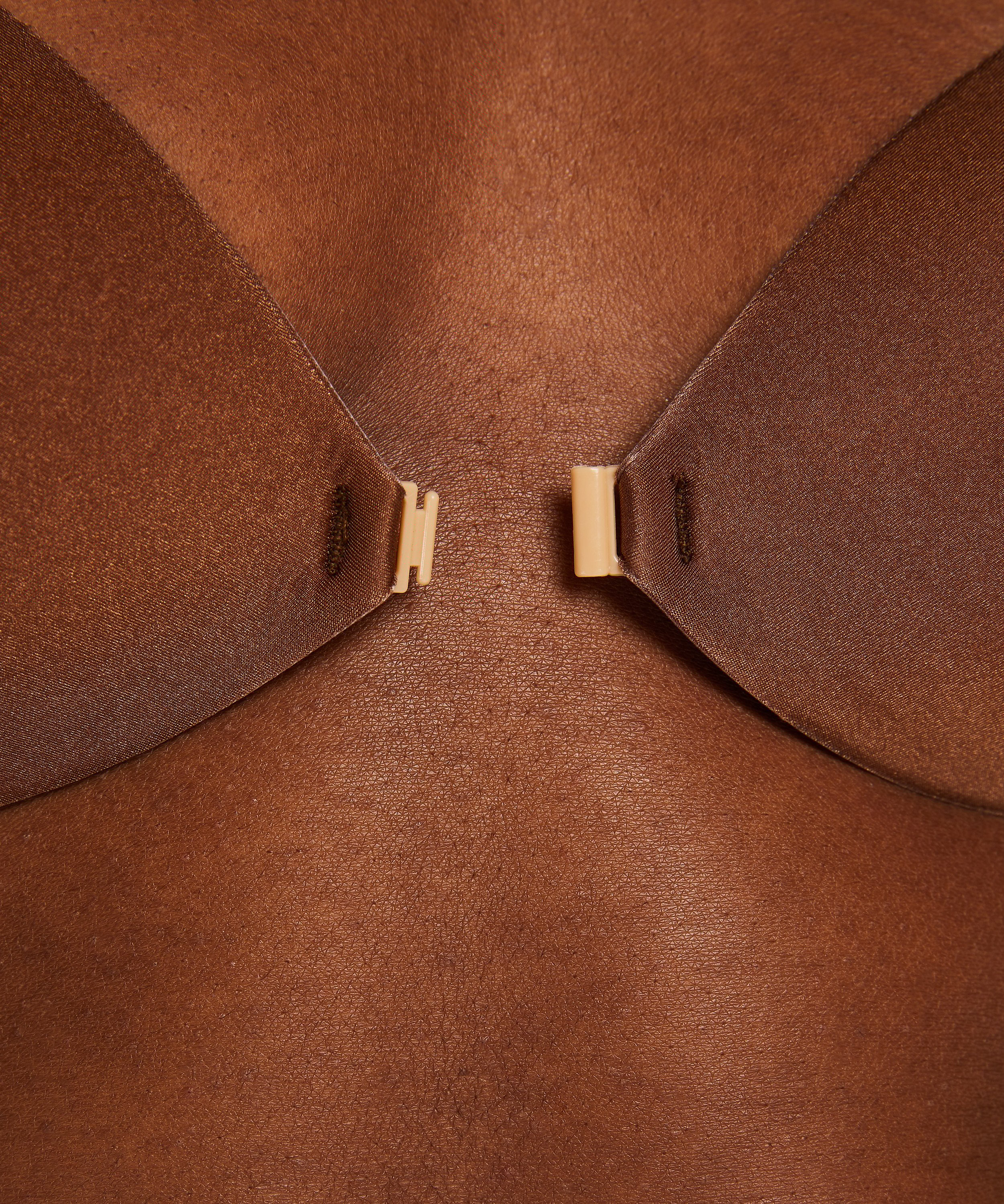 Selvklæbende bh, Brun, main