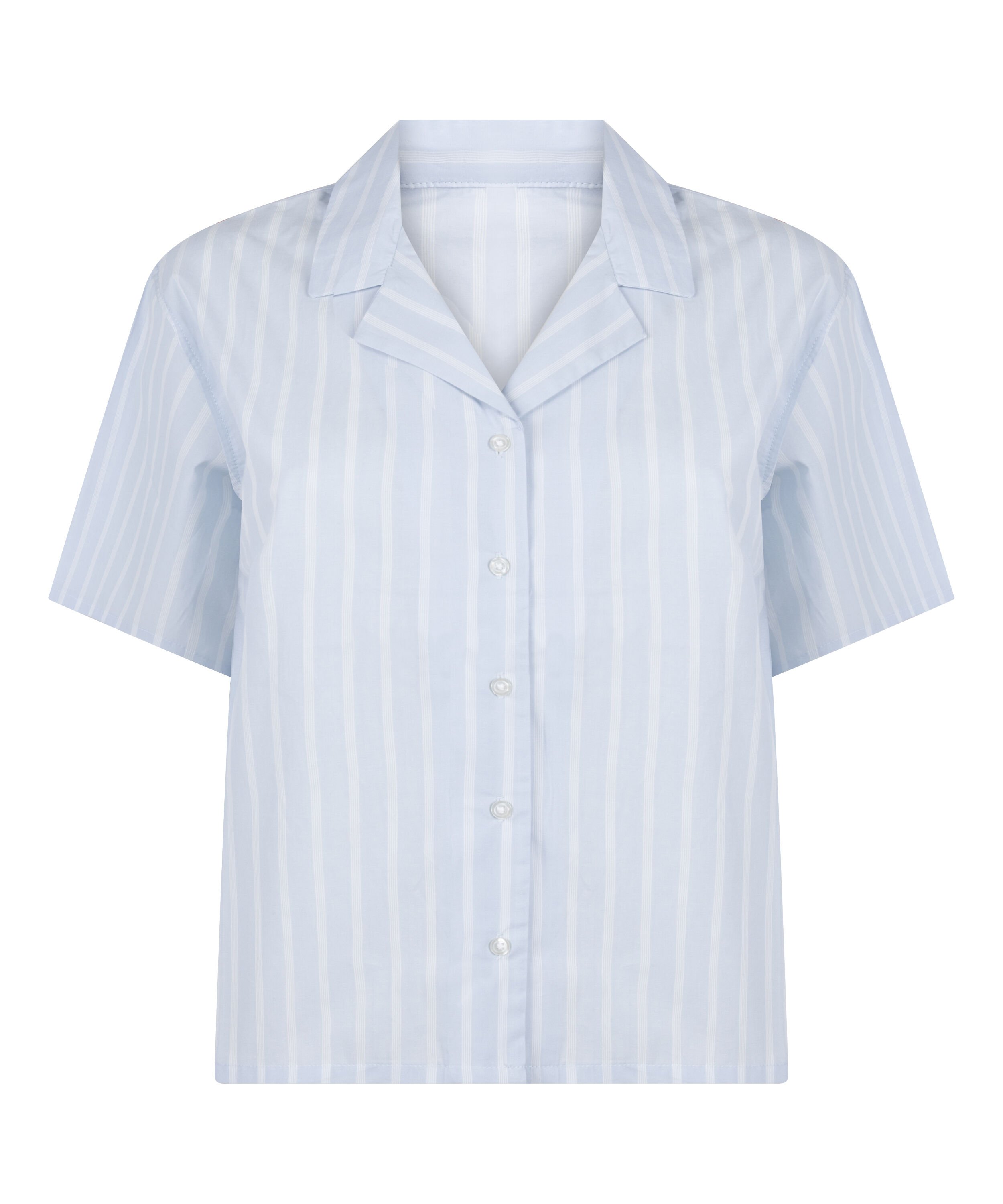 Stribet Bomuldsjakke, Blå