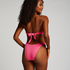 Højskåret Bikinitrusse Crinkle, pink