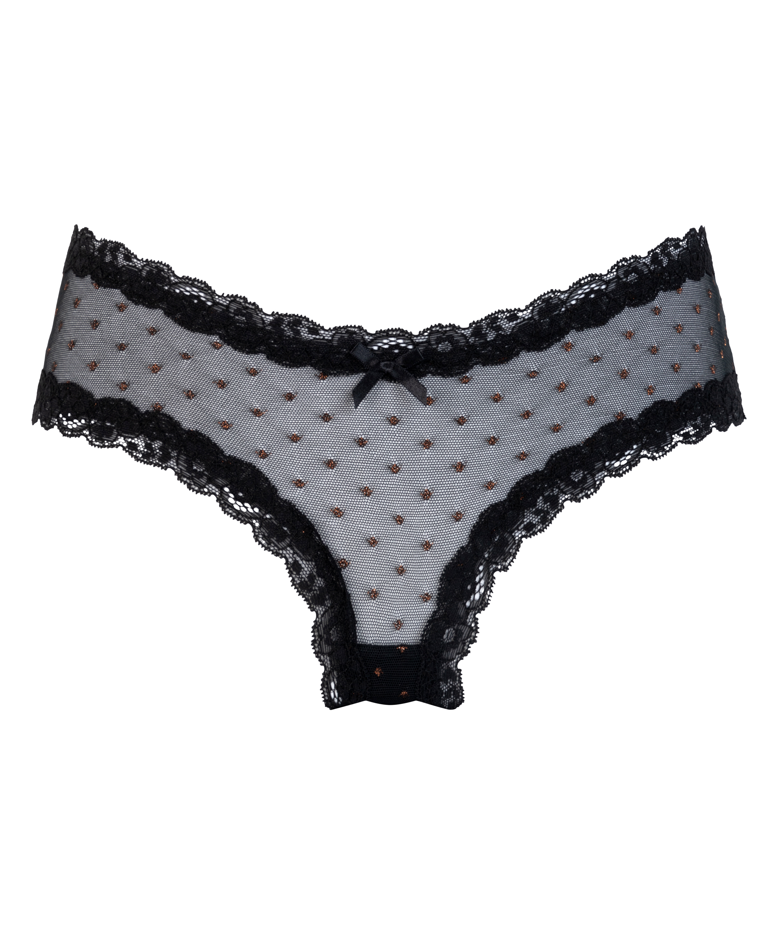 Brasiliansk trusse V-shape Mesh, Sort, main