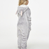 Kids Fleece Jumpsuit, Grå