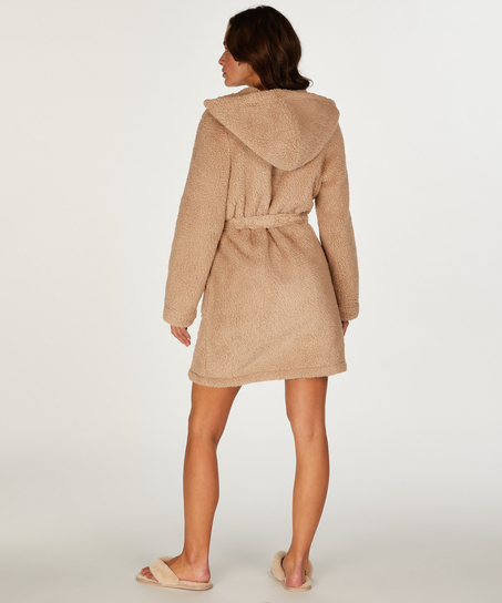 Fleece Badek&aring;be, Beige