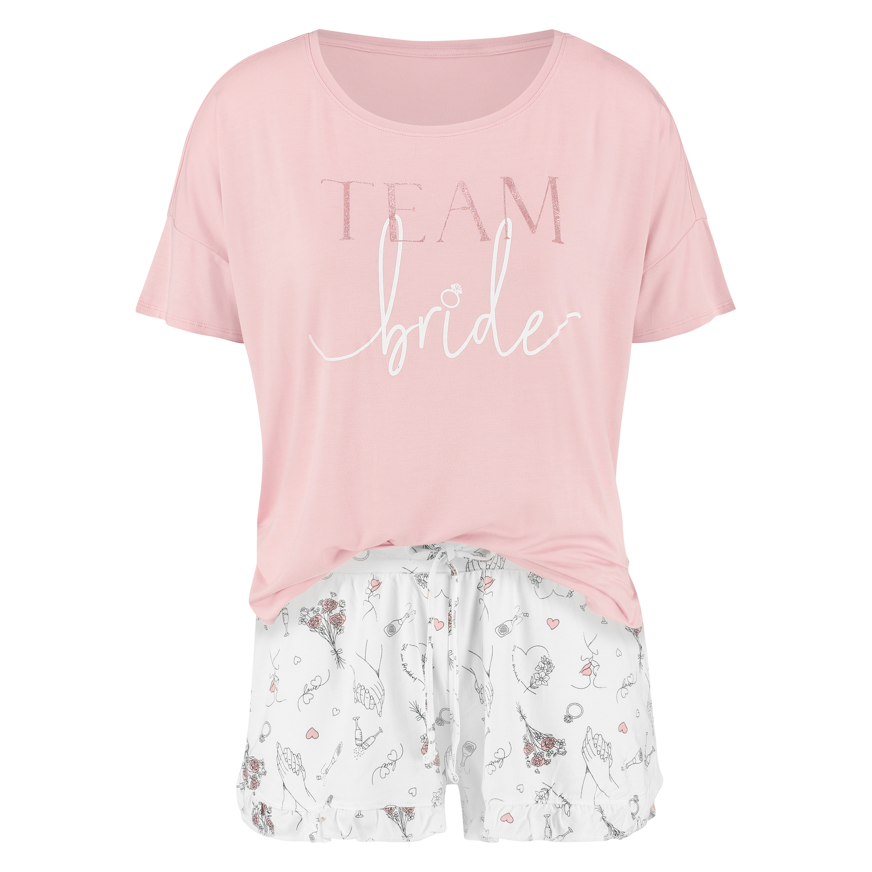 Team Bride pyjamas, pink, main