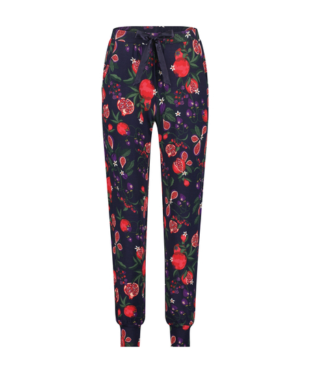 Pyjamasbukser Jersey, Bl&aring;