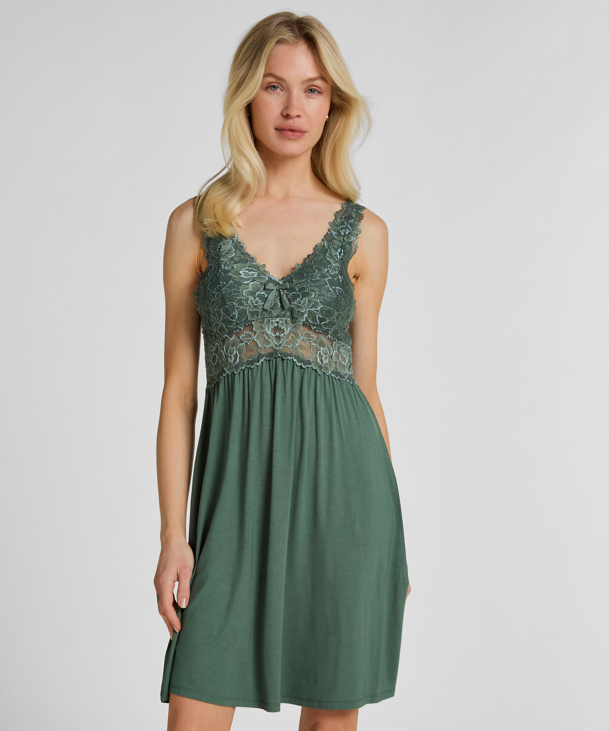 Natkjole Nora Lace, Grøn