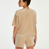 Top fløjl Pocket, Beige