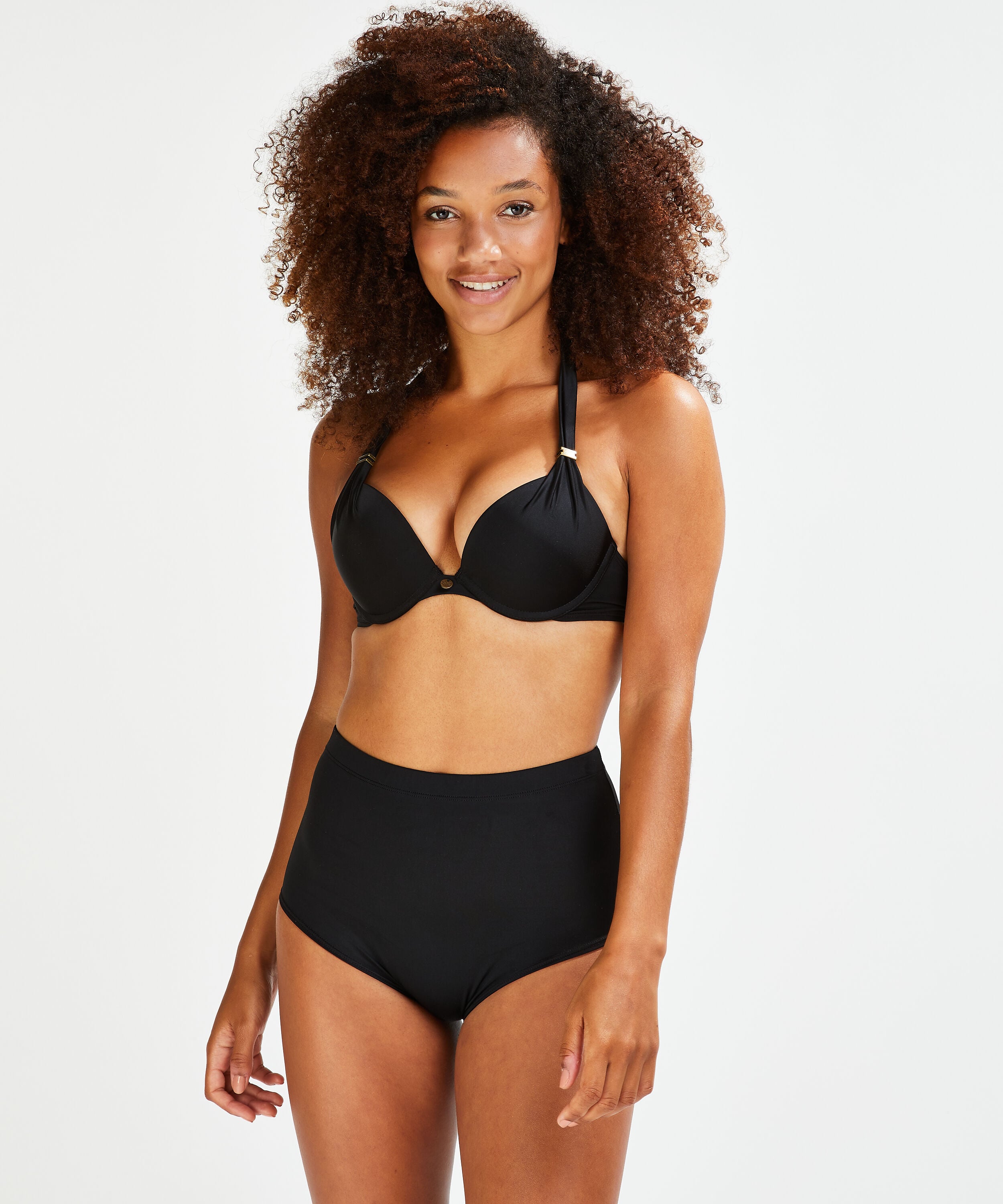 Basic bikinishorts, Sort
