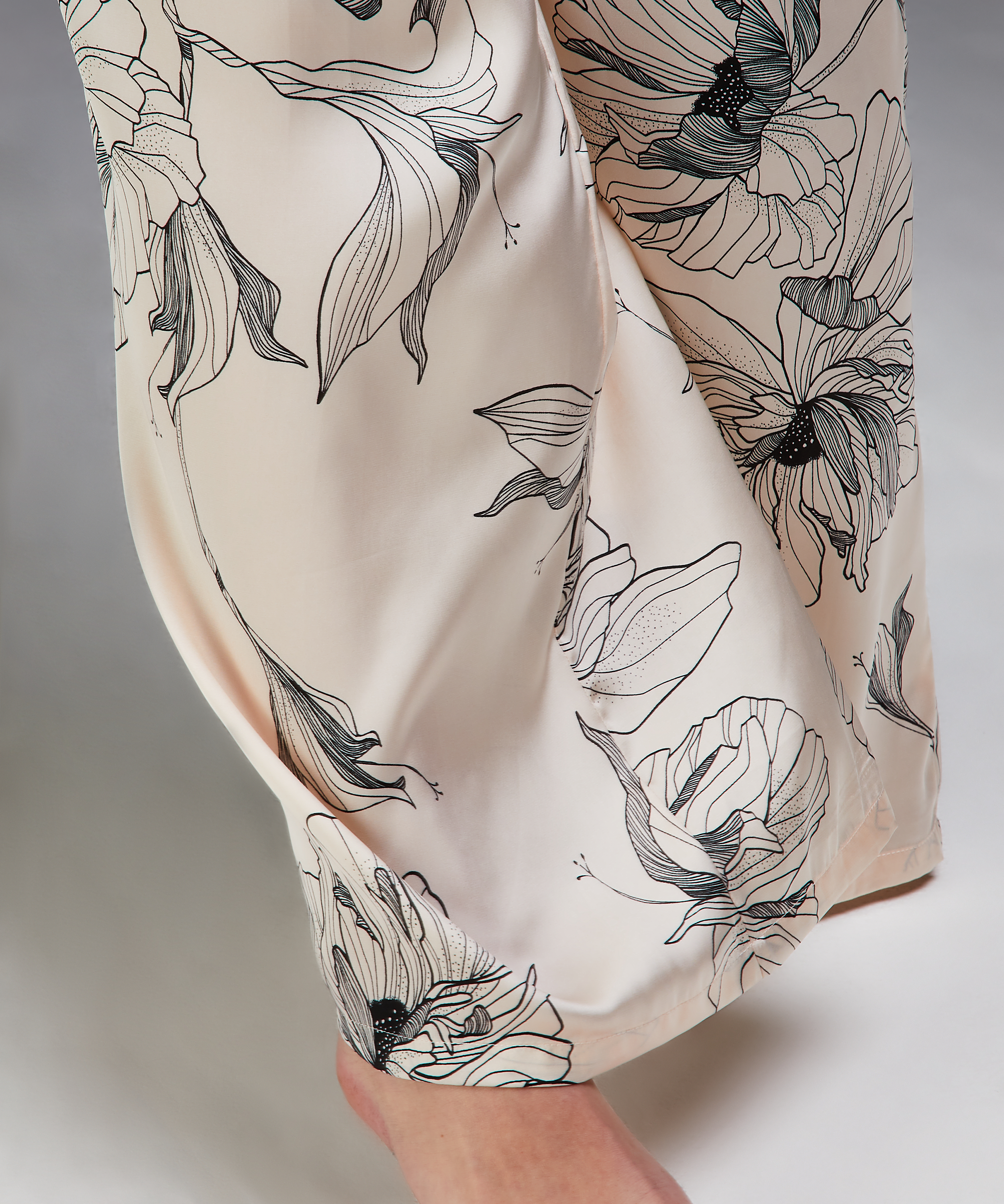 Palazzo buks satin Lotus, pink, main