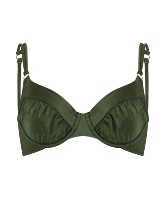 Ikke-formstøbt bikinitop med bøjle Crete, grøn