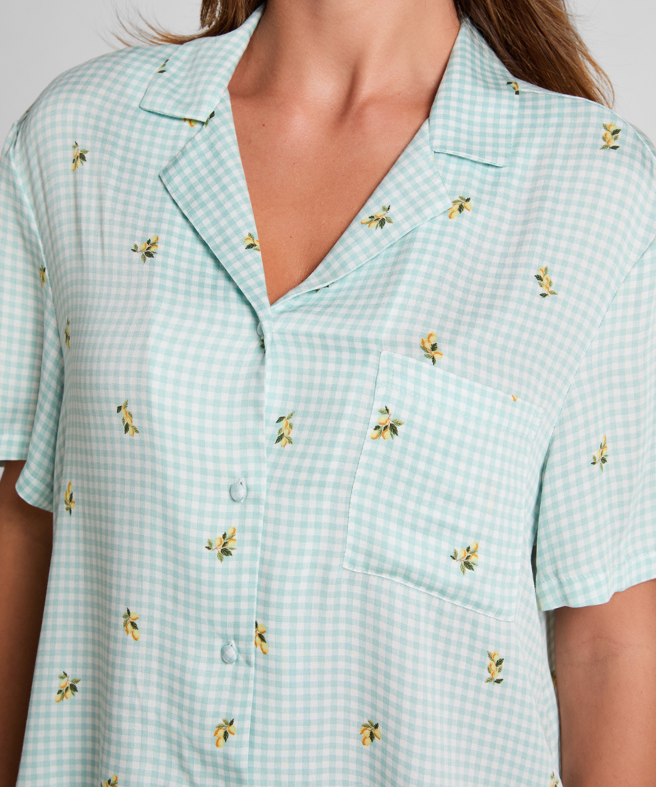 Pyjamas Top, Grøn, main