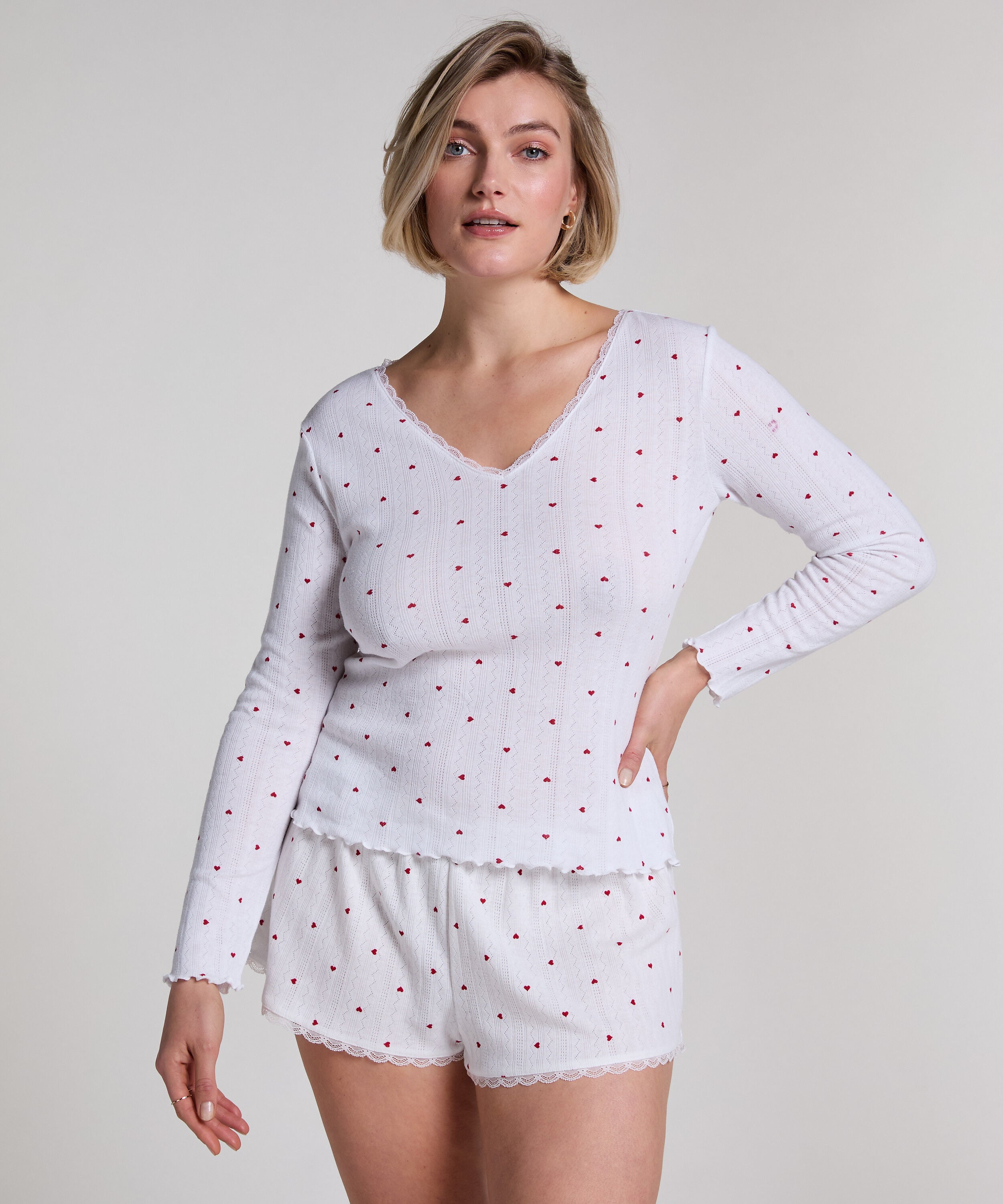 Pyjamastop Pointelle