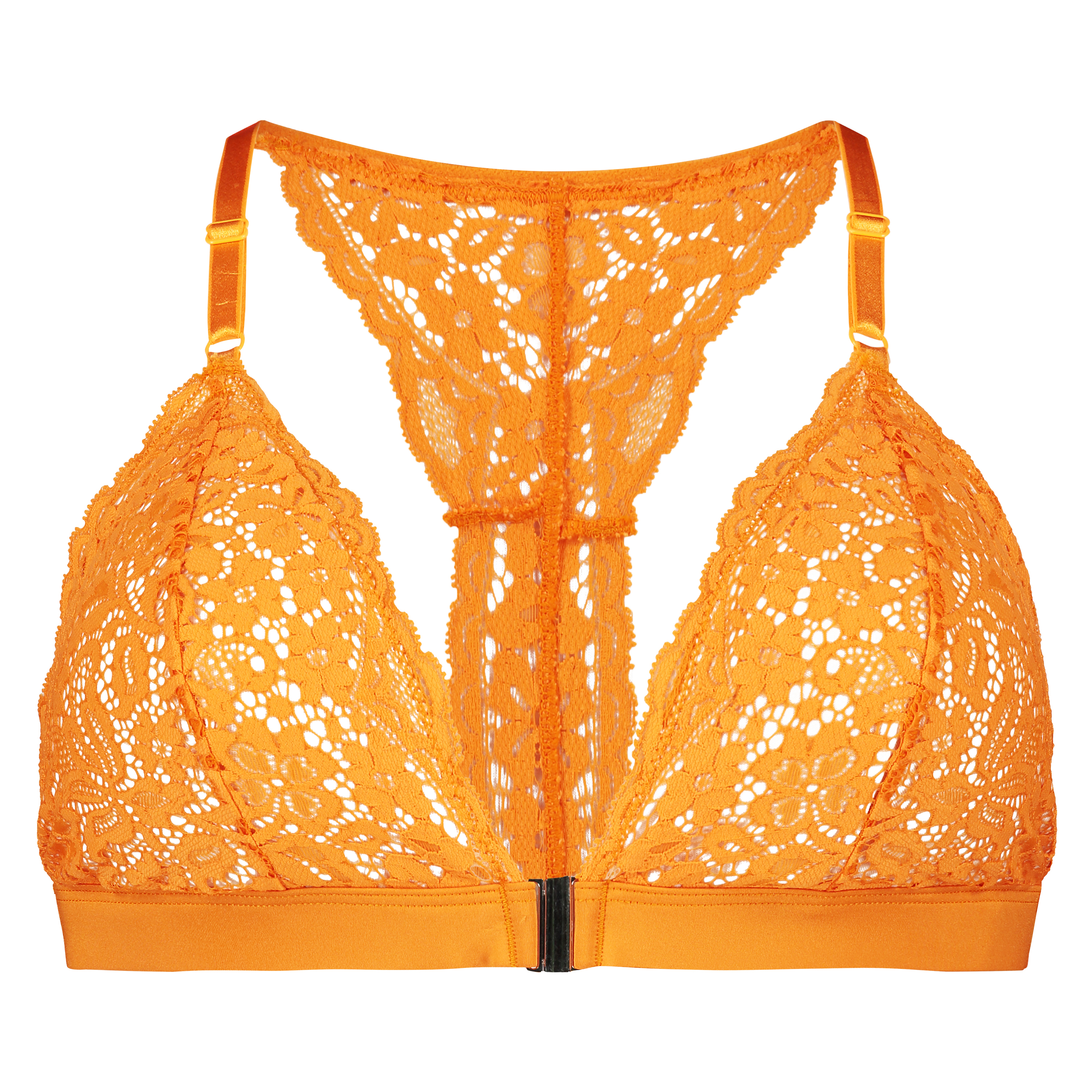 Rose vatteret trekantsbralette, Orange, main
