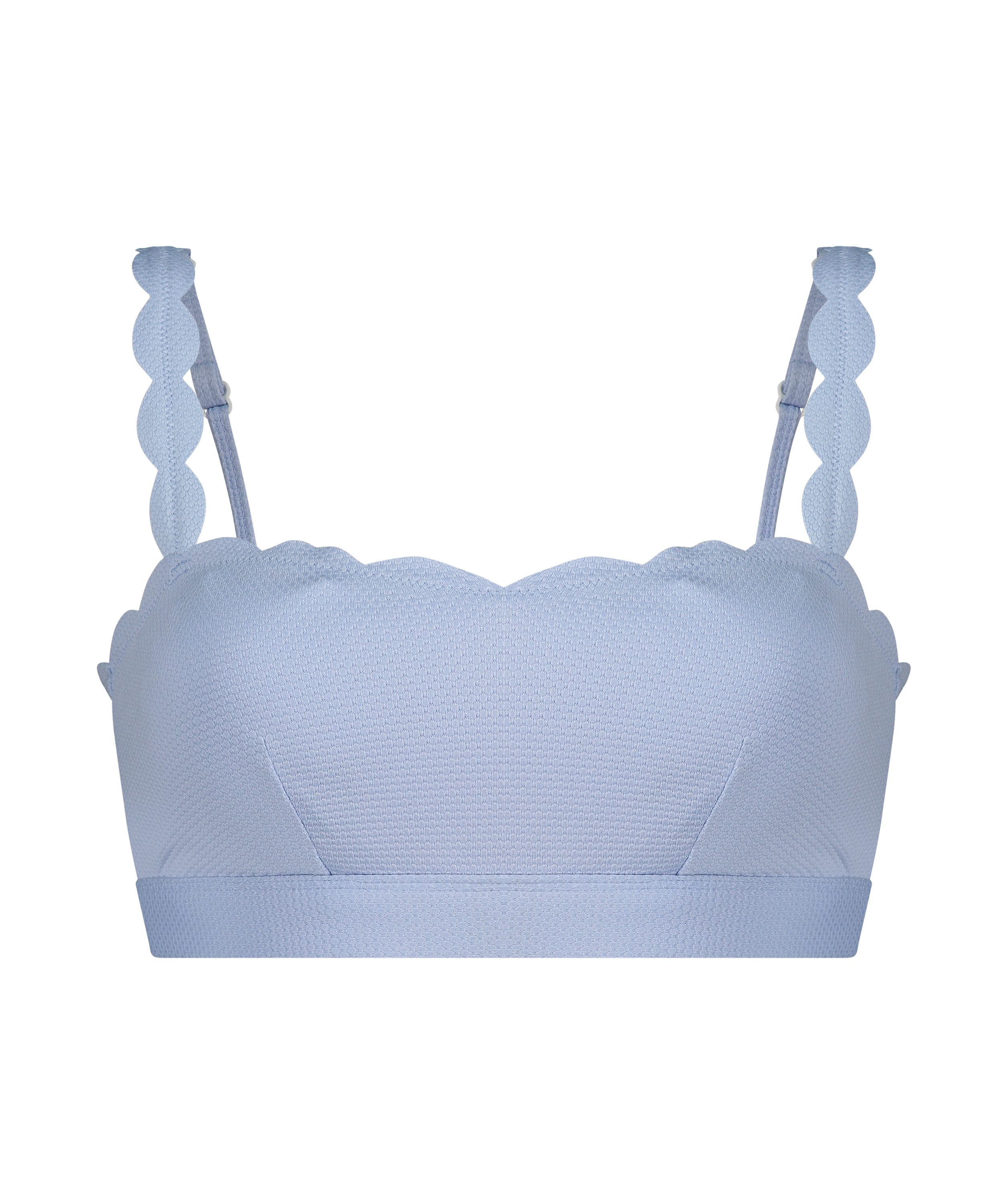 Scallop croptop, Blå, main