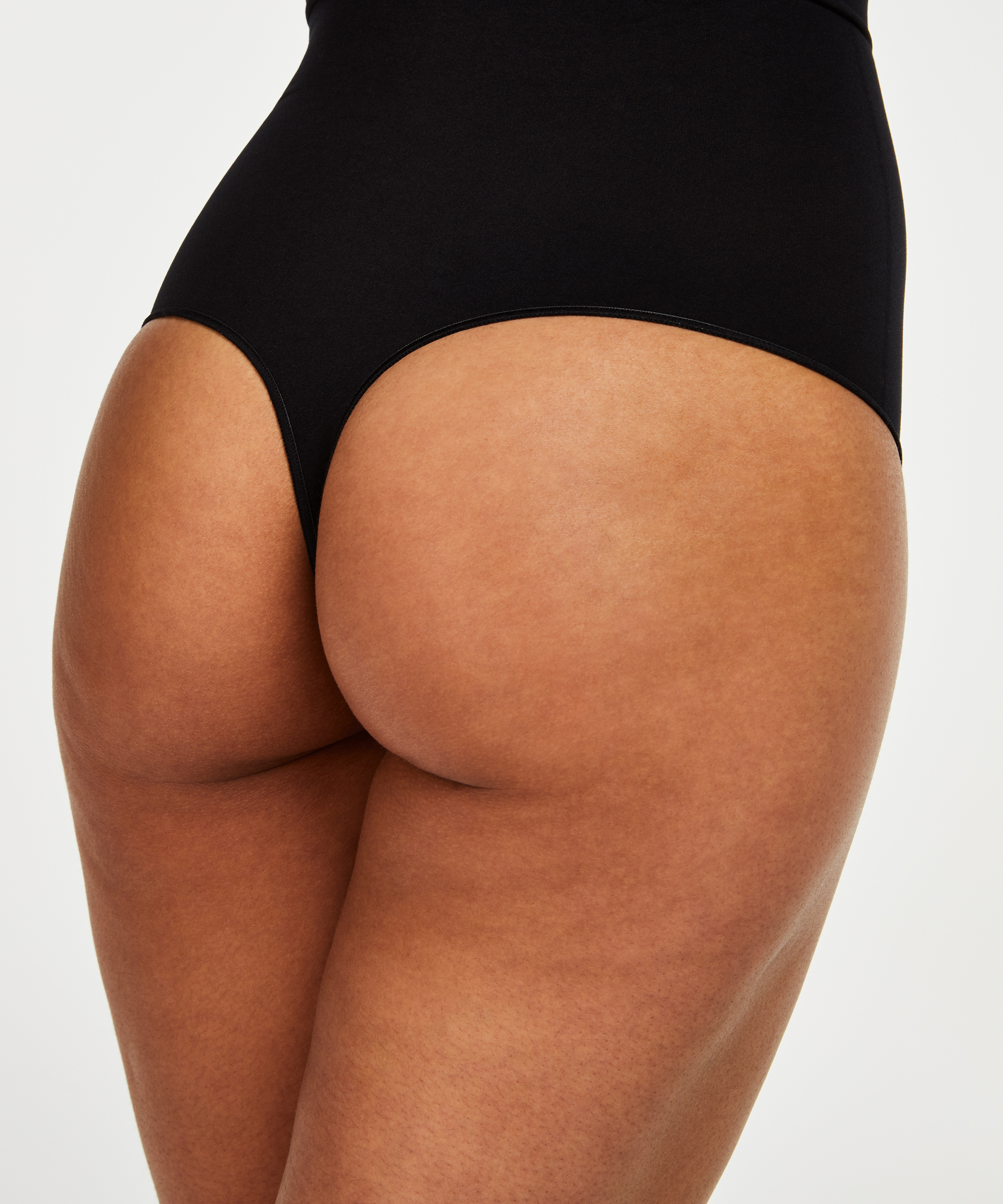 Opstrammende højtaljet g-streng - Level 2, sort, main