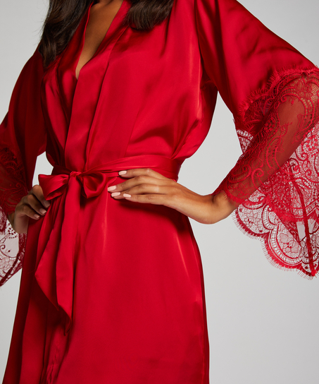 Kimono Satin, rød