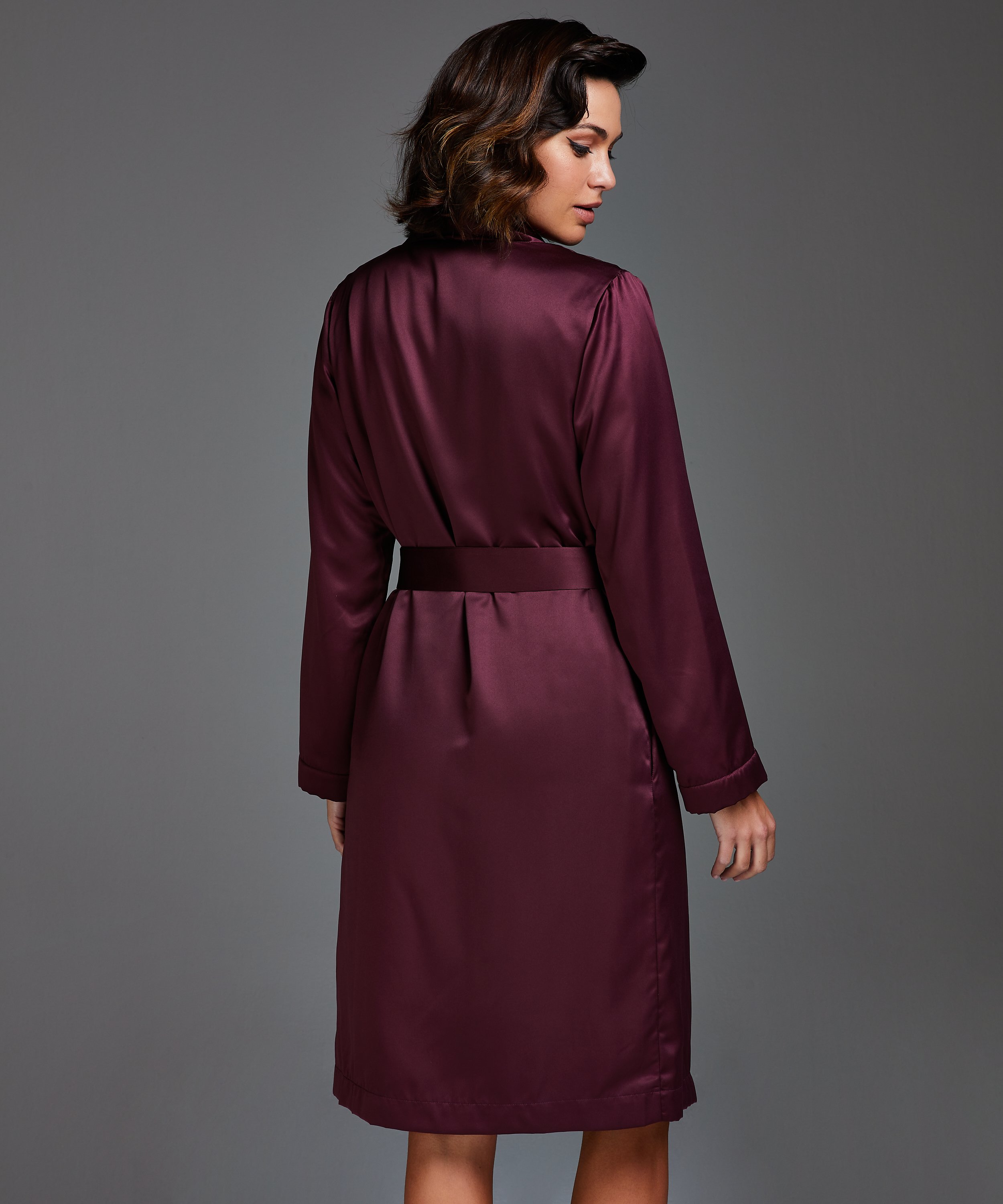 Badekåbe Satin Fleece, Lilla, main