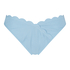 Højt udskåret bikinitrusse Scallop, blå