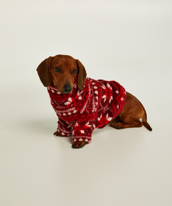 Sweat hunde-onesie, rød