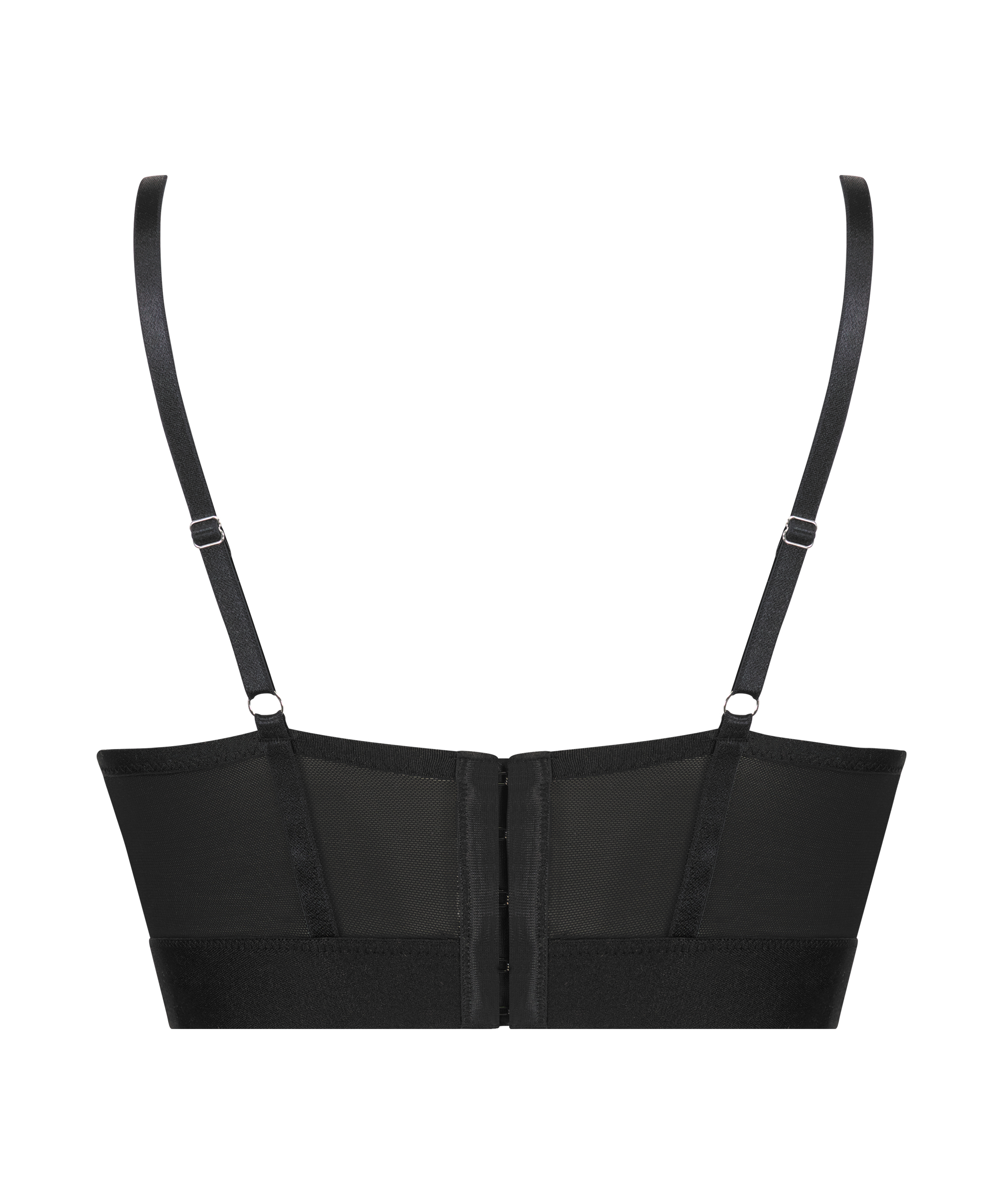 Formstøbt longline bøjle-bh Cleo, Sort, main