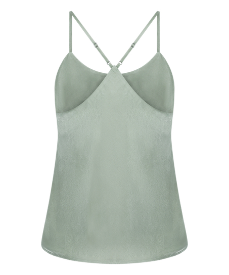 Cami top Satin Ayla, Gr&oslash;n