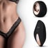 Vibrerende thong med fjernbetjening, Sort