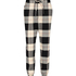 Pyjamasbukser Twill Check, sort