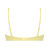 Polstret bikinitop med bøjle Scallop Størrelse E +, Gul