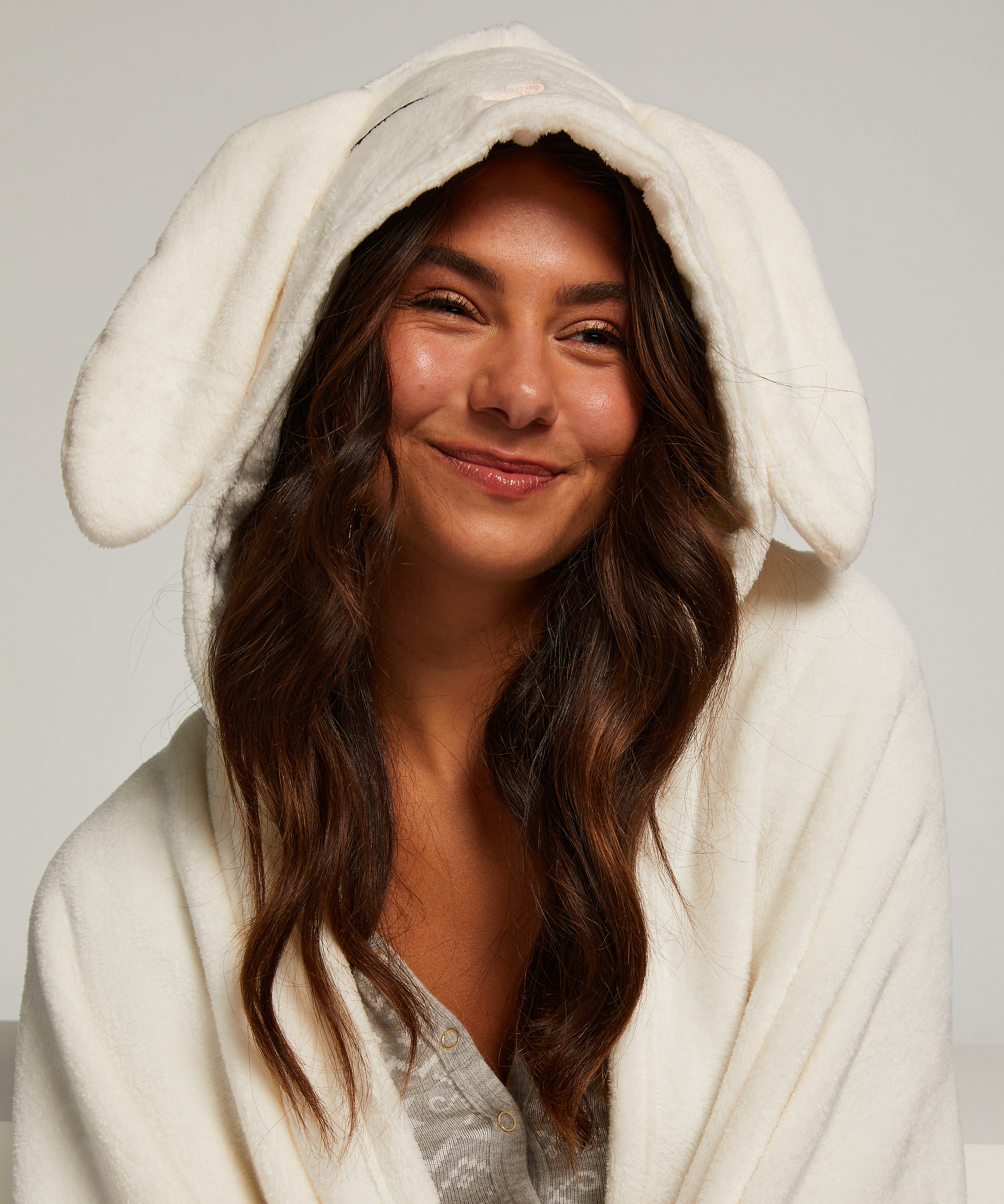 Winter Bunny Snuggle Blanket, hvid, main