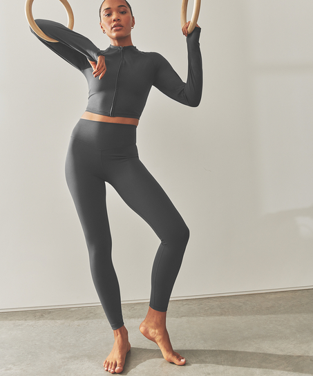 HKMX Leggings med høj talje, Grå