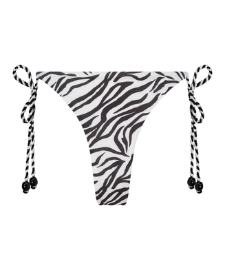 Cheeky Tanga Bikinitrusse Doha Zebra, hvid