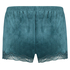 Shorts velour Lace, Bl&aring;
