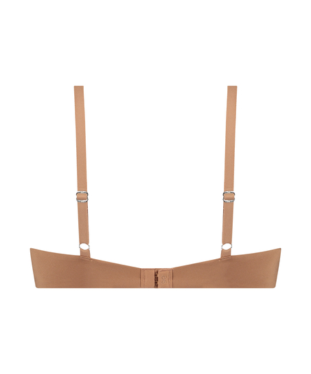 Formstøbt pushup-bøjle-bh Smooth, Brun