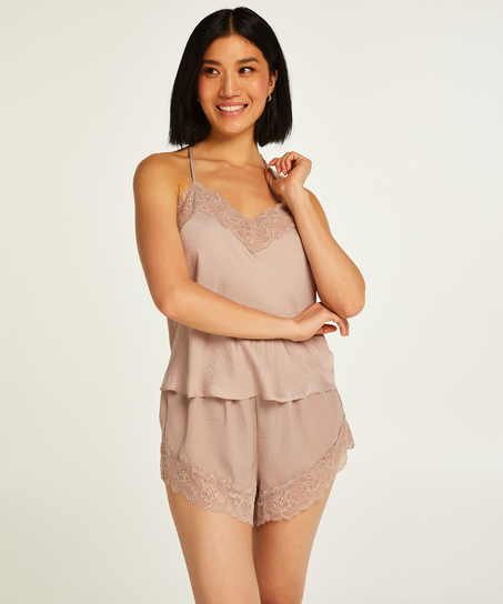 Cami-top Satin, Lilla
