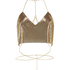 Mesh-bralette Metal, gul