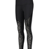 HKMX High Waisted Sportlegging Leopard Flock, Sort
