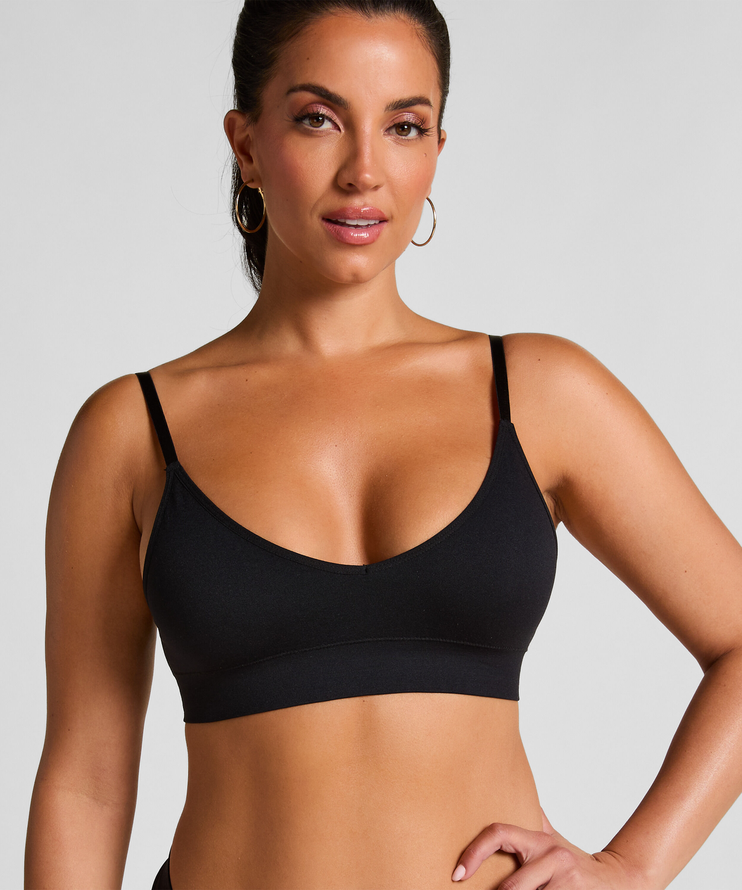 Dide trekantsbralette, Sort Dide trekantsbralette, Sort